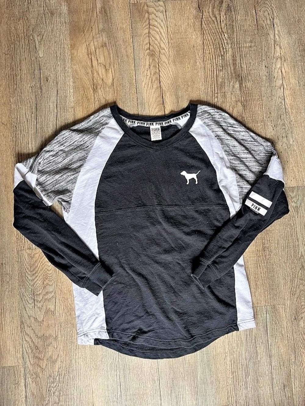 PINK Color Block Jersey Size Medium